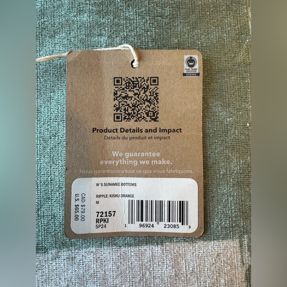 NWT Patagonia Kishu Orange Bikini Top & Sunamee Bikini Bottom *Different Sizes* - Picture 15 of 15